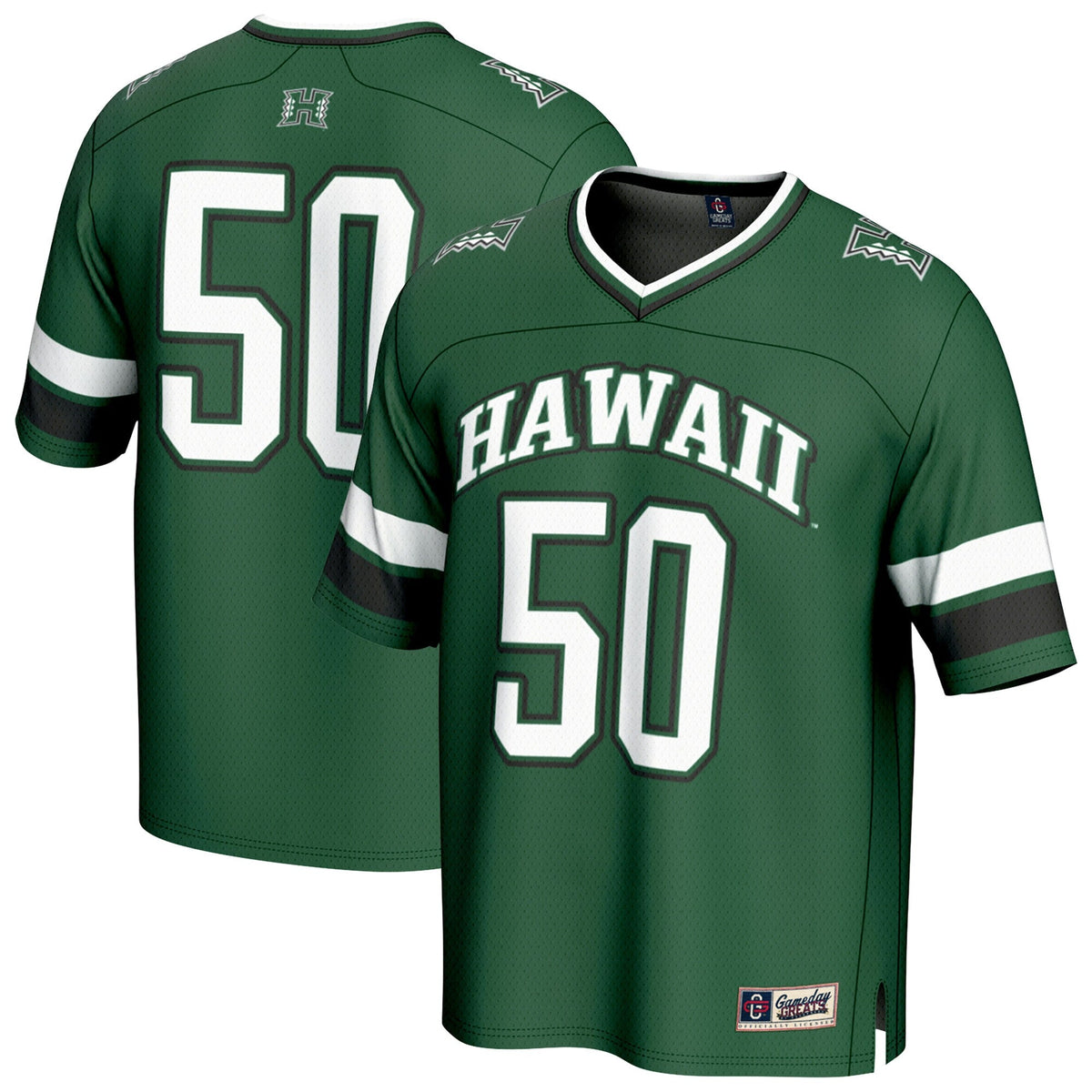 #50 Hawaii Rainbow Warriors Lightweight Collegiate Football product image 2