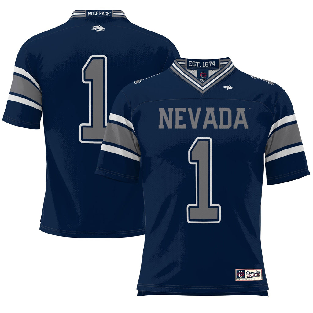 #1 Nevada Wolf Pack Endzone Football Jersey - Navy product image 2