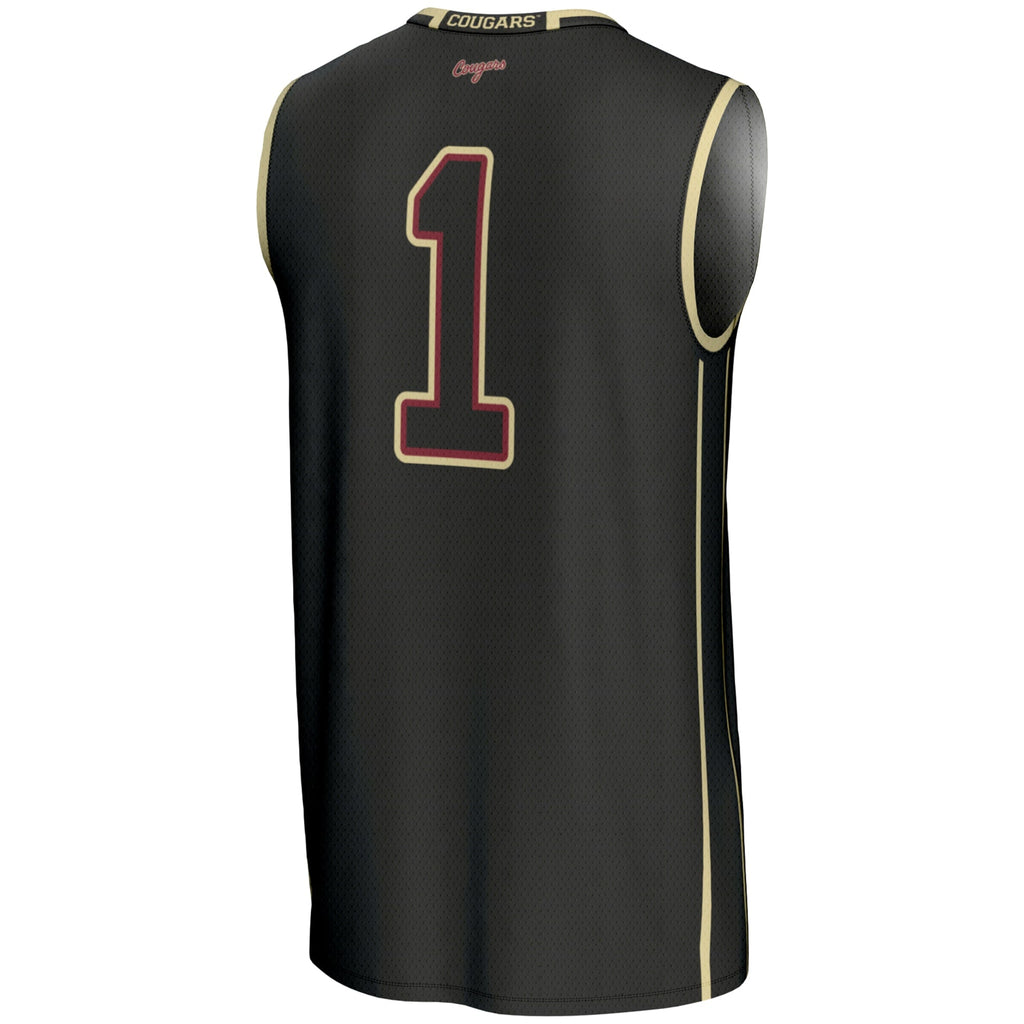 Charleston Cougars #1 Basketball Jersey - Black product image 4