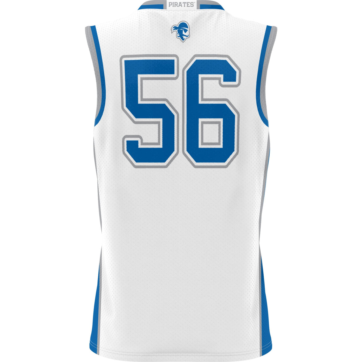 #56 Seton Hall Pirates Lightweight Basketball Jersey - White product image 4