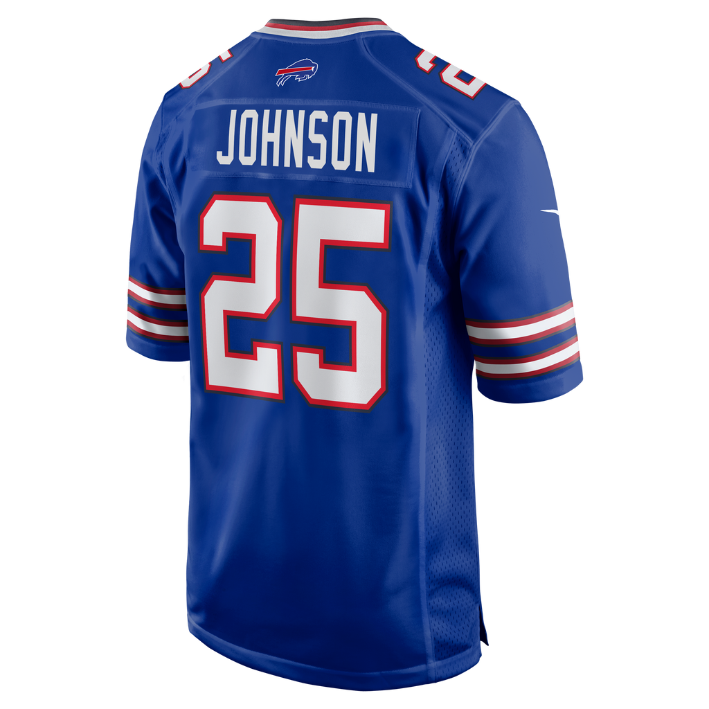 Buffalo Bills Ty Johnson Nike Royal Team Game Jersey product image 3