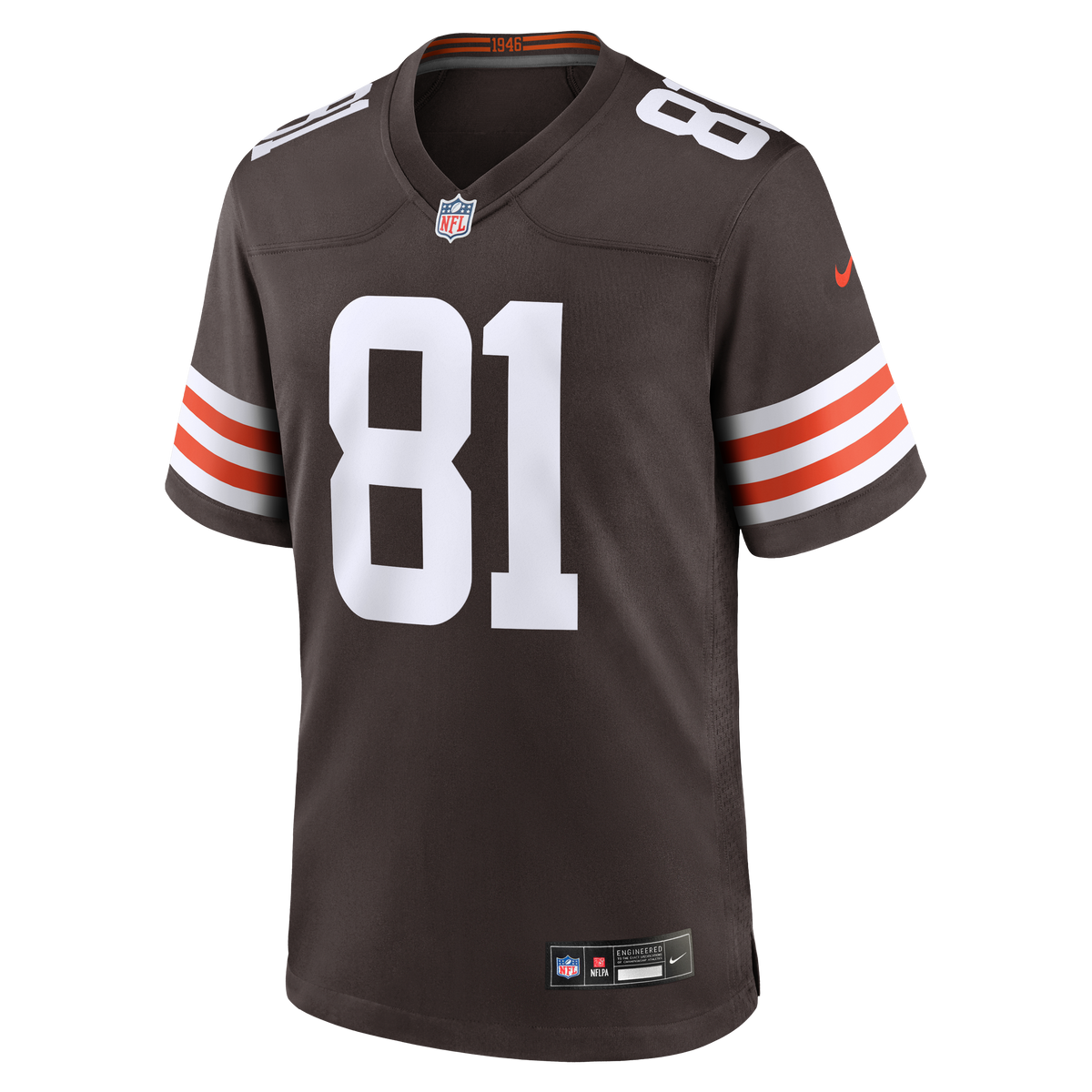 Cleveland Browns Luke Floriea Nike Brown Team Game Jersey product image 2