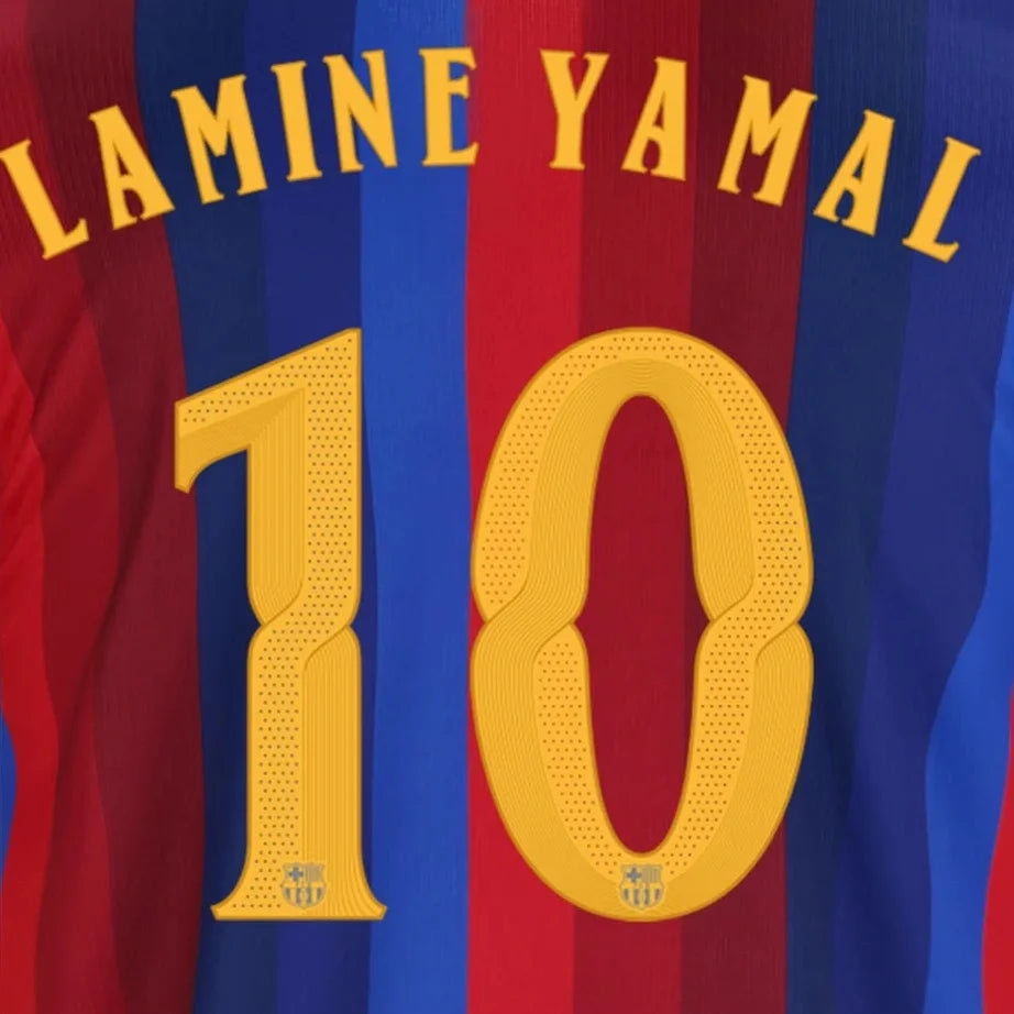 Lamine Yamal #10 Barcelona Home UCL Name Set 2026 product image 1, provided for visual reference and product detail review