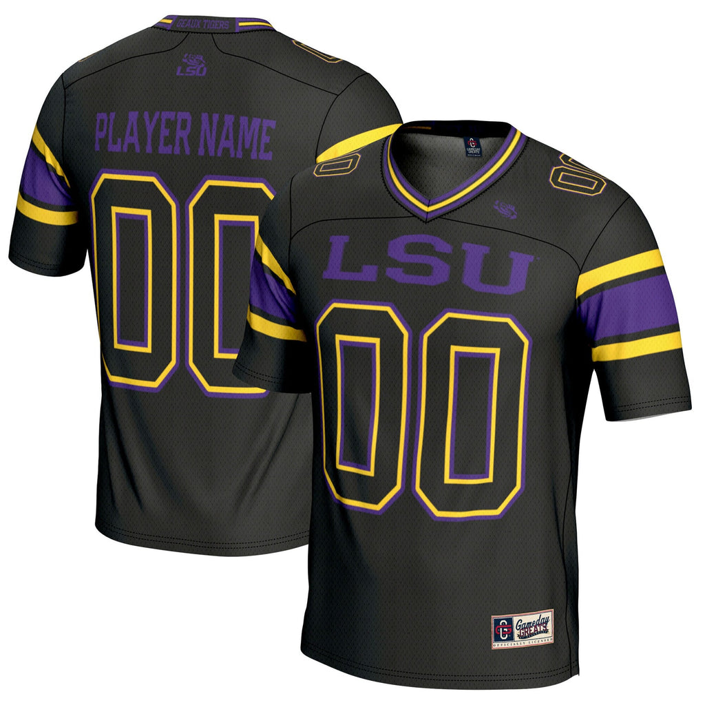 LSU Tigers NIL Pick-A-Player Football Jersey - Black product image 1