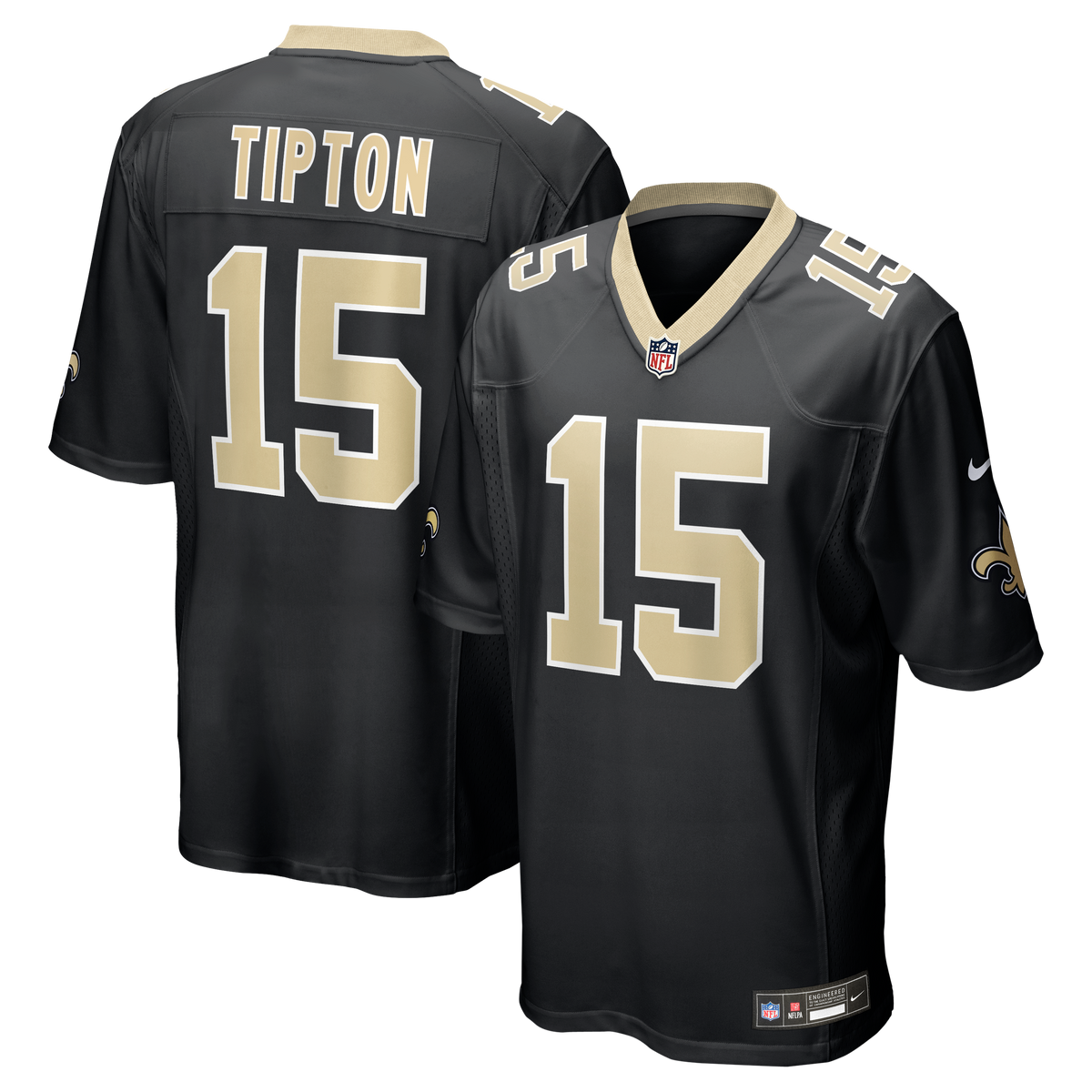 New Orleans Saints Mason Tipton Nike Black Team Game Jersey product image 1