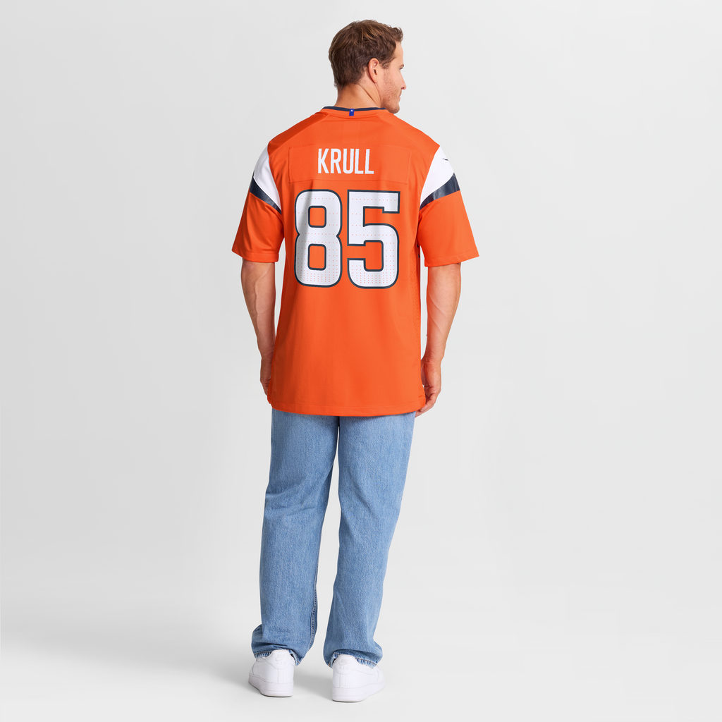 Denver Broncos Lucas Krull Nike Orange Team Game Jersey product image 8