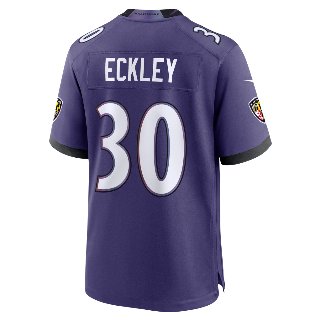 Baltimore Ravens Ryan Eckley Nike Purple Team Game Jersey product image 3