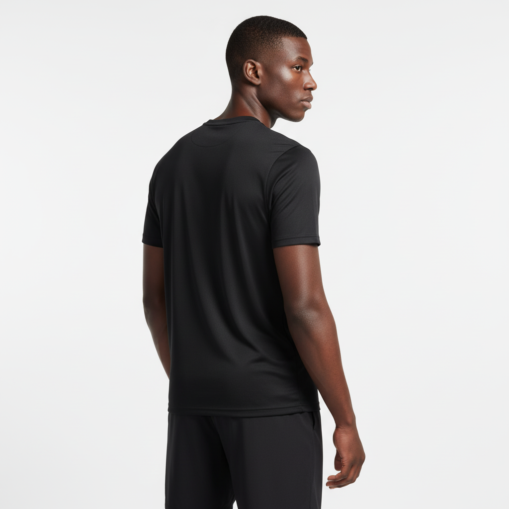 adidas Men Entrada 22 Poly T-Shirt Black product image 3, provided for visual reference and product detail review