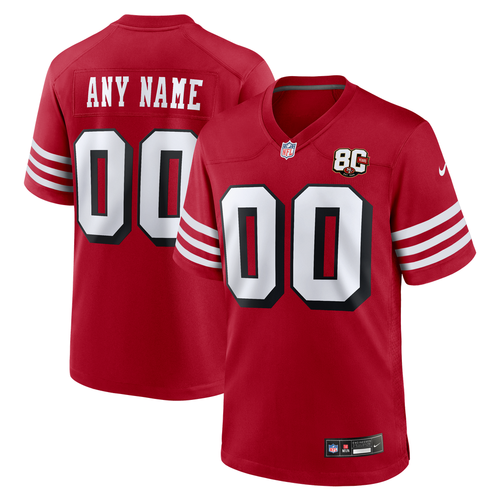 San Francisco 49ers Nike Scarlet Custom Jersey product image 17