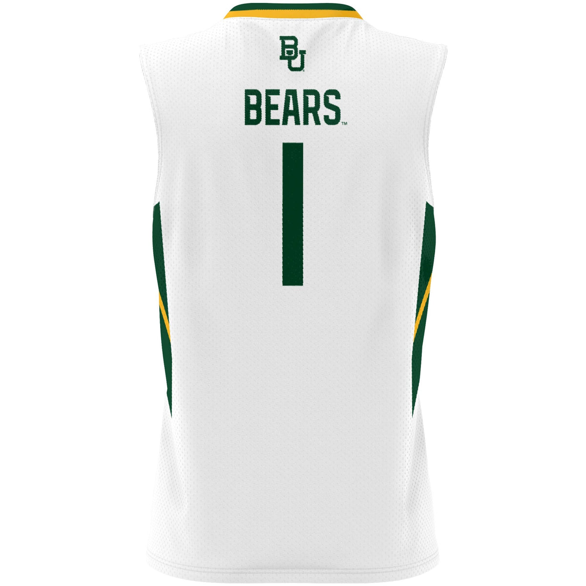 #1 Baylor Bears Lightweight Basketball Jersey - White product image 4