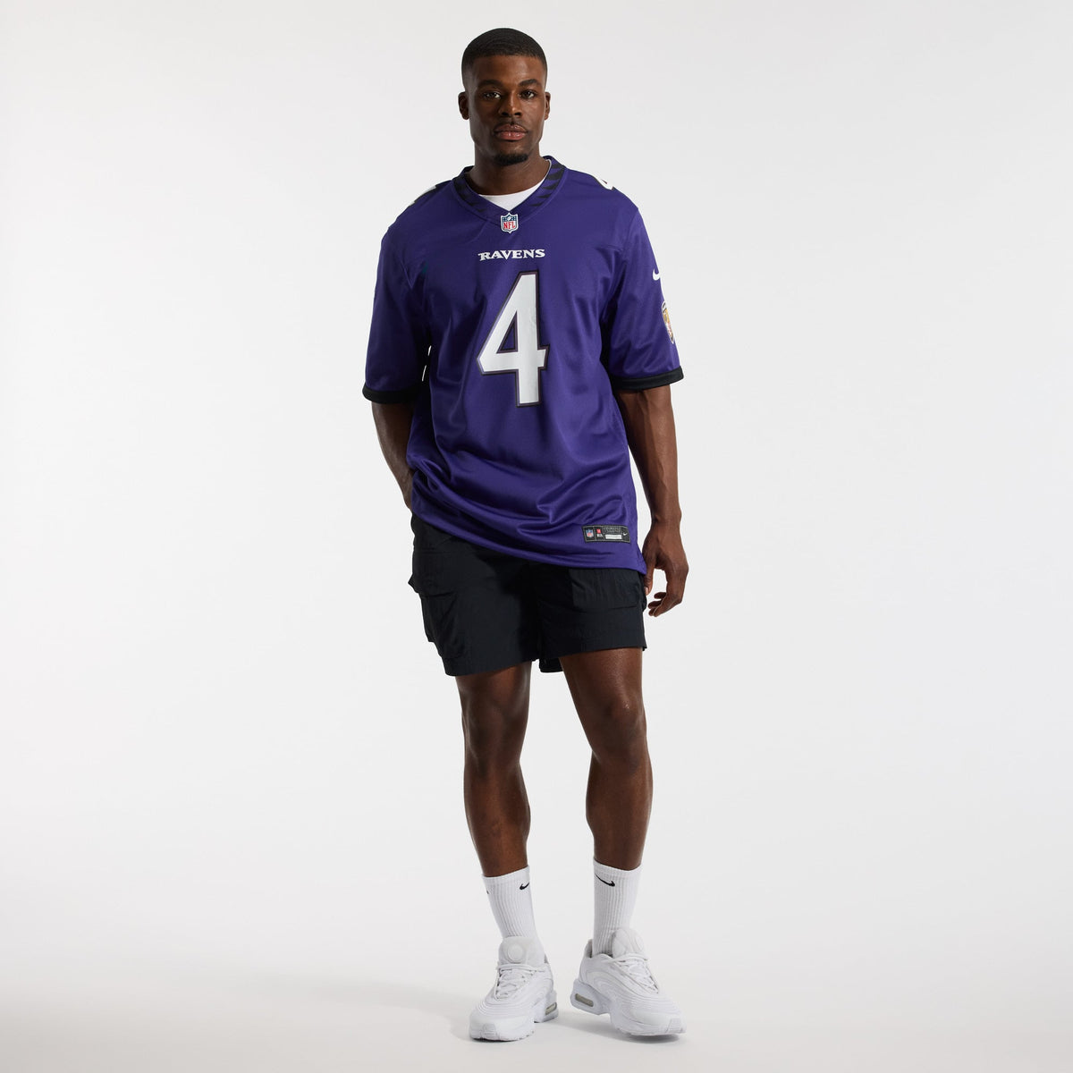 Baltimore Ravens Zay Flowers Nike Purple Team Game Jersey product image 4