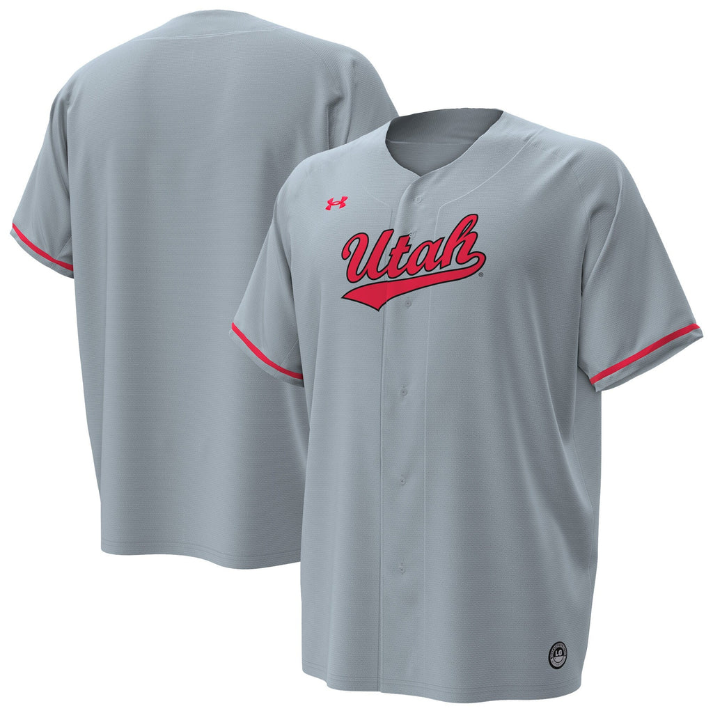 Utah Utes Replica Baseball Jersey - Gray product image 1