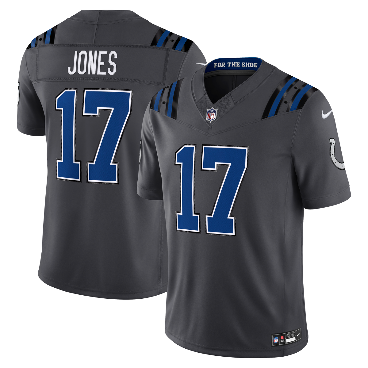 Indianapolis Colts Daniel Jones Nike Anthracite 2026 product image 1