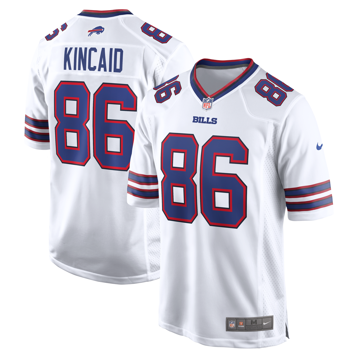 Buffalo Bills Dalton Kincaid Nike White Game Jersey product image 1