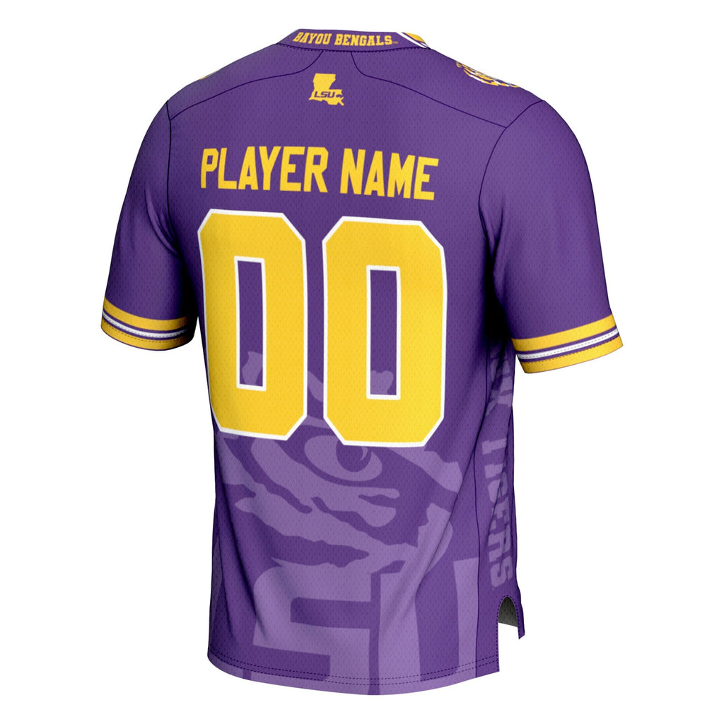 LSU Tigers Icon Print NIL Pick-A-Player Football Jersey product image 4