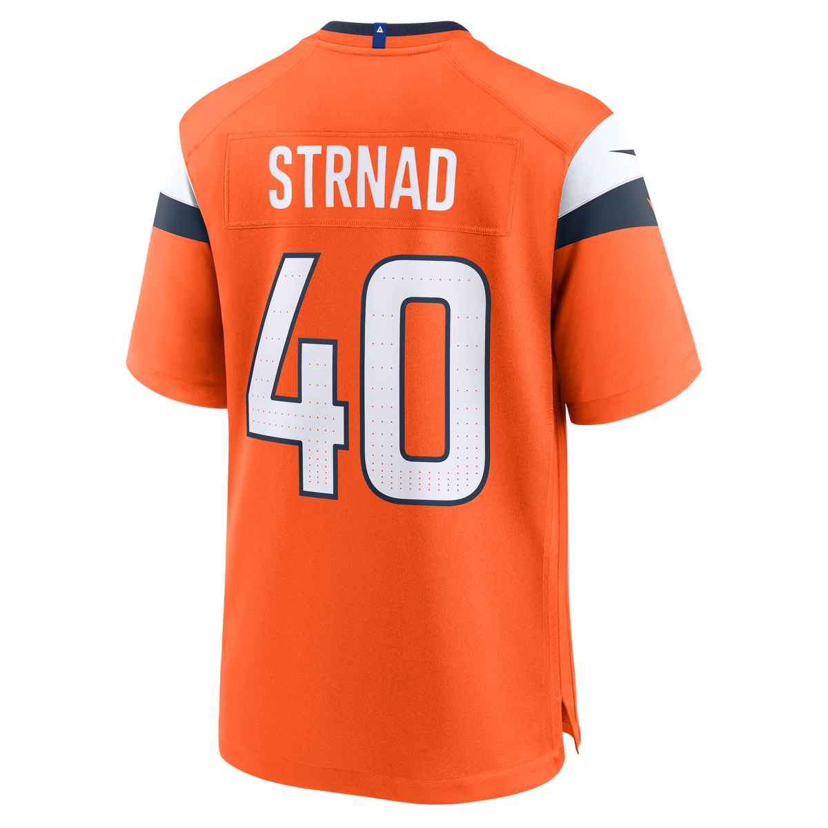 Denver Broncos Justin Strnad Nike Orange Team Game Jersey product image 3