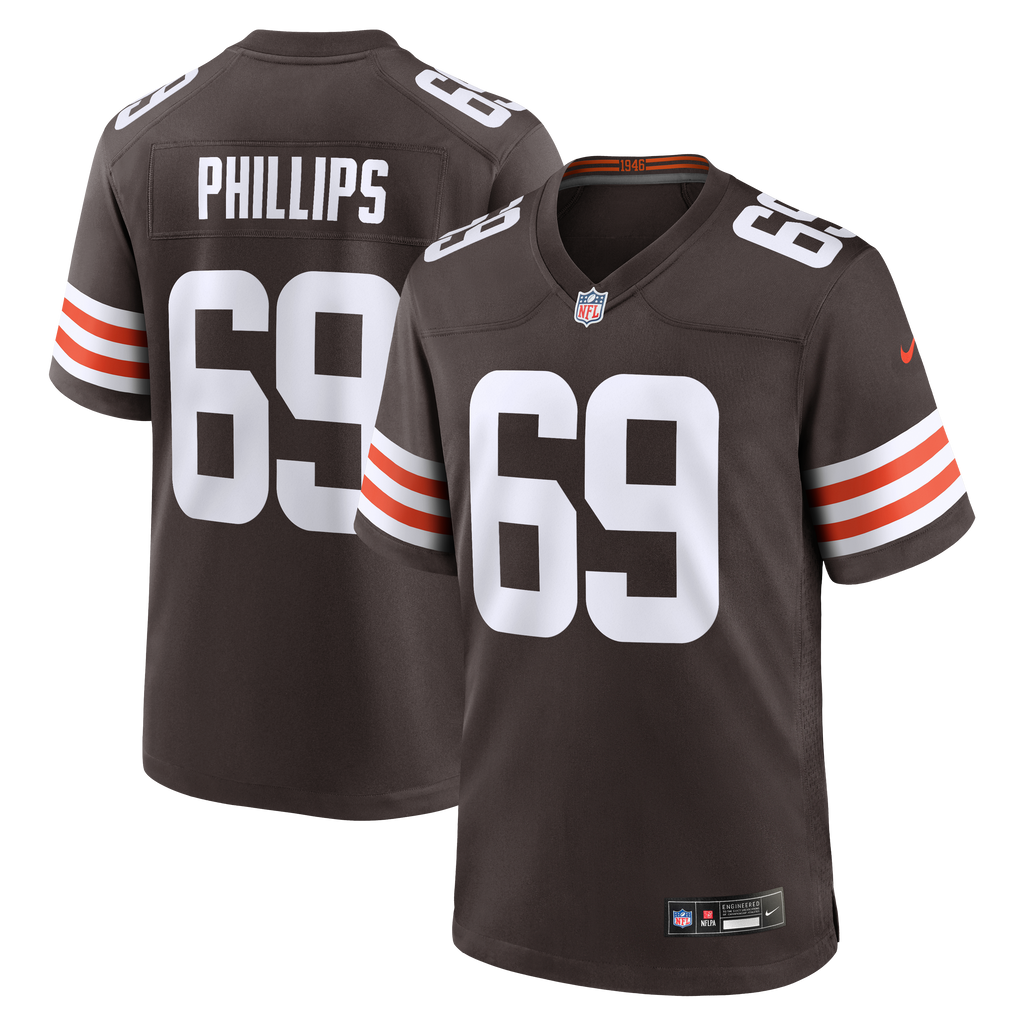 Cleveland Browns Tyre Phillips Nike Brown Team Game Jersey product image 1