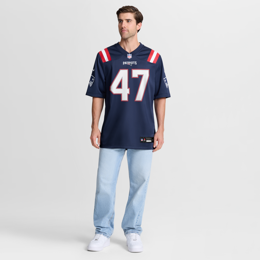 New England Patriots Julian Ashby Nike Navy Team Game Jersey product image 6