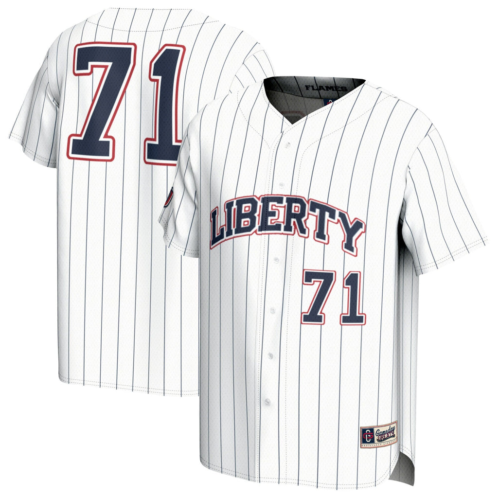 Adult #71 White Liberty Flames Lightweight Collegiate product image 1
