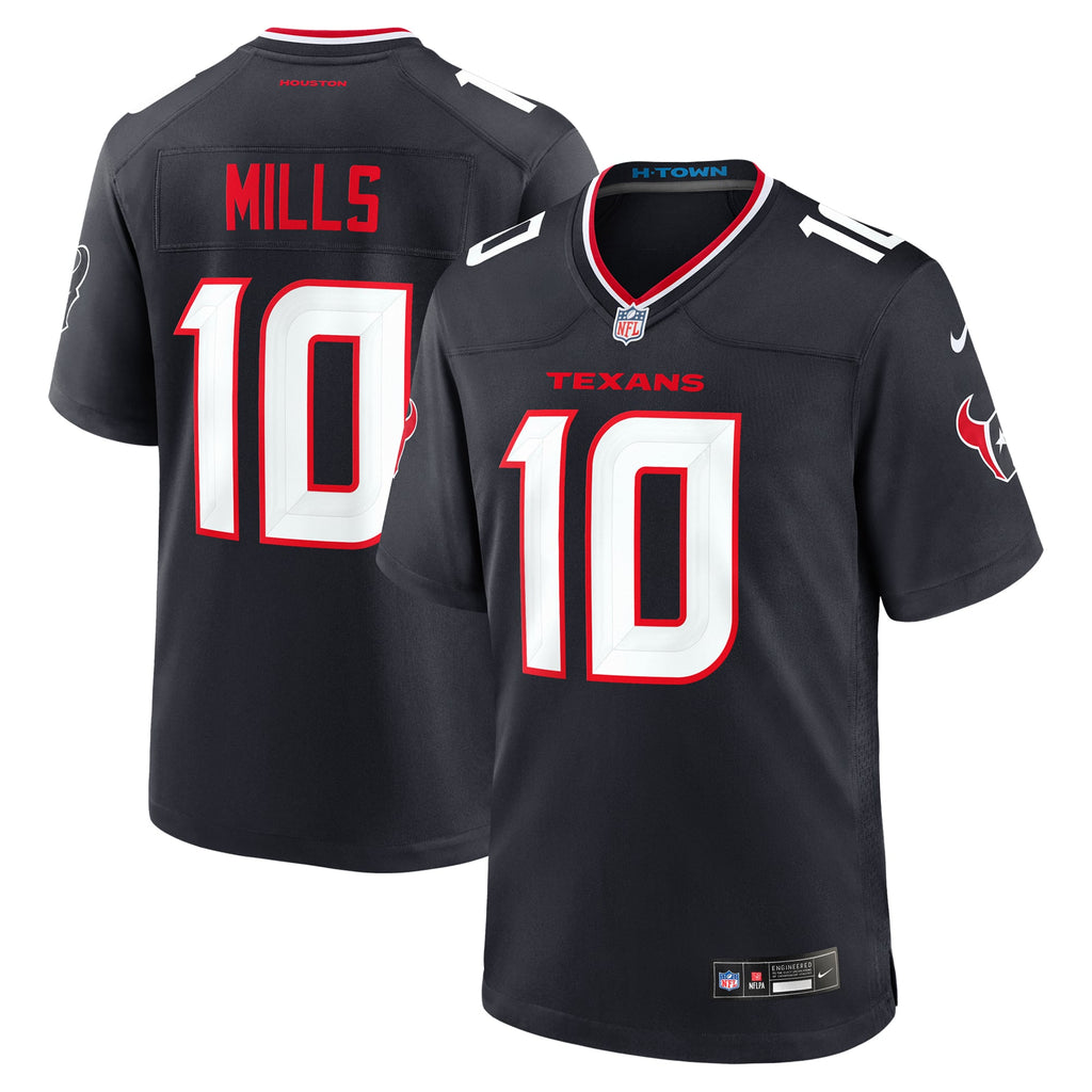 Houston Texans Davis Mills Nike Navy Team Game Jersey product image 1