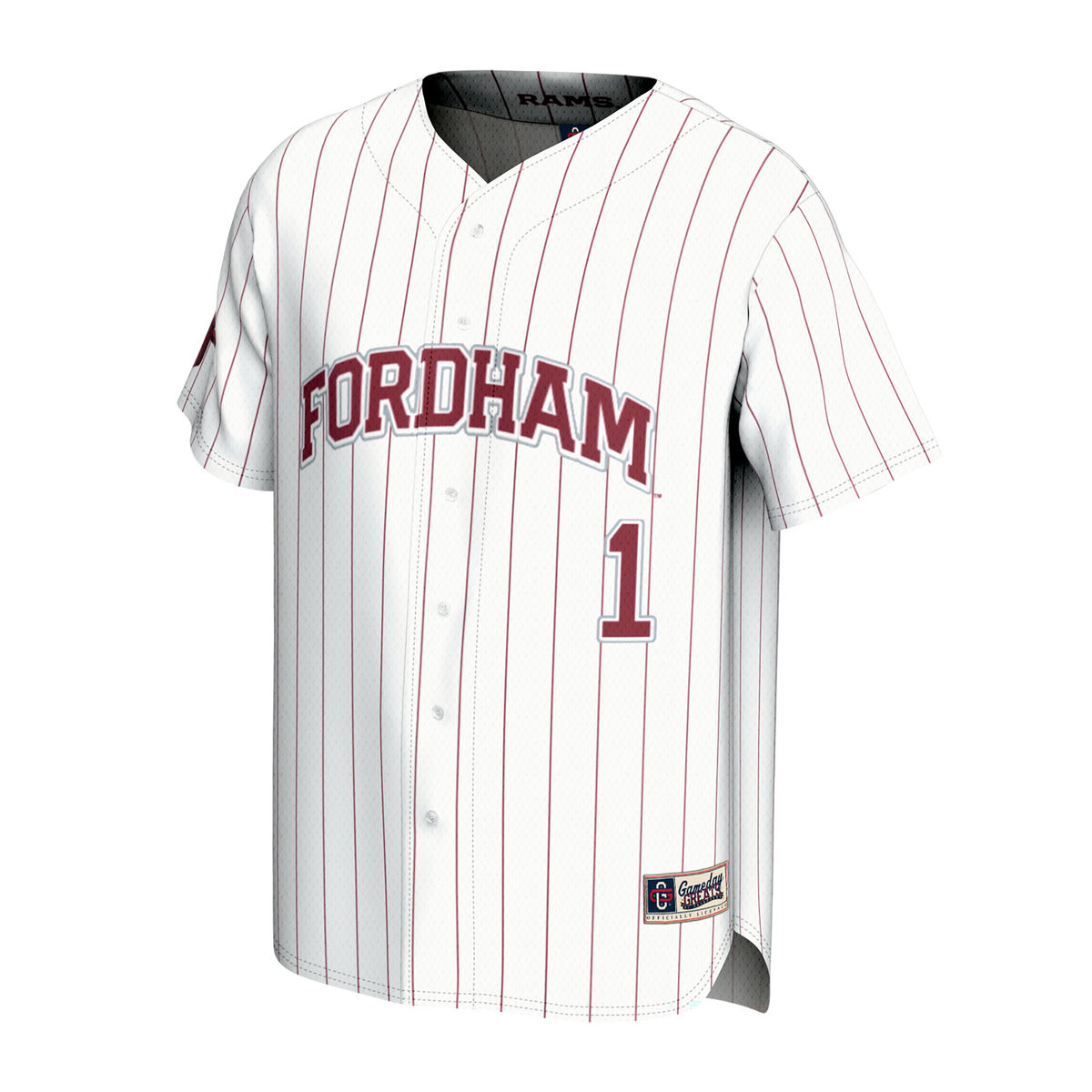 Fordham Rams Lightweight Collegiate Baseball Fashion Jersey product image 3