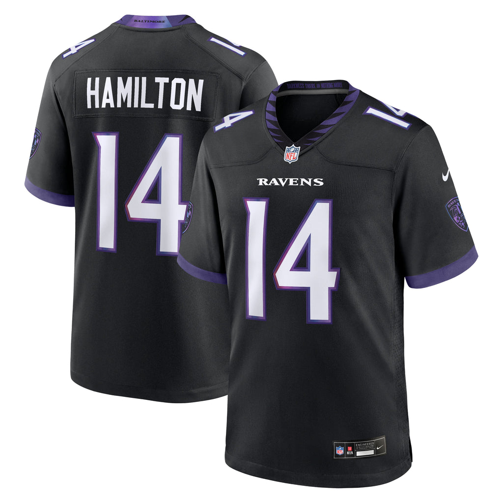 Baltimore Ravens Kyle Hamilton Nike Black Alternate Game product image 1