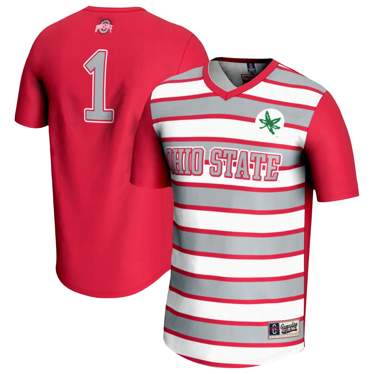 #1 Ohio State Buckeyes Lightweight Soccer Fashion Jersey product image 1