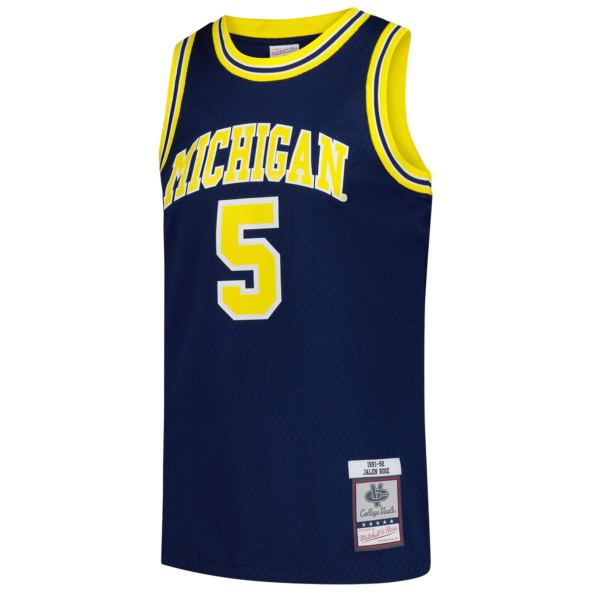 Jalen Rose Navy Michigan Wolverines 1991/92 Swingman Jersey product image 3