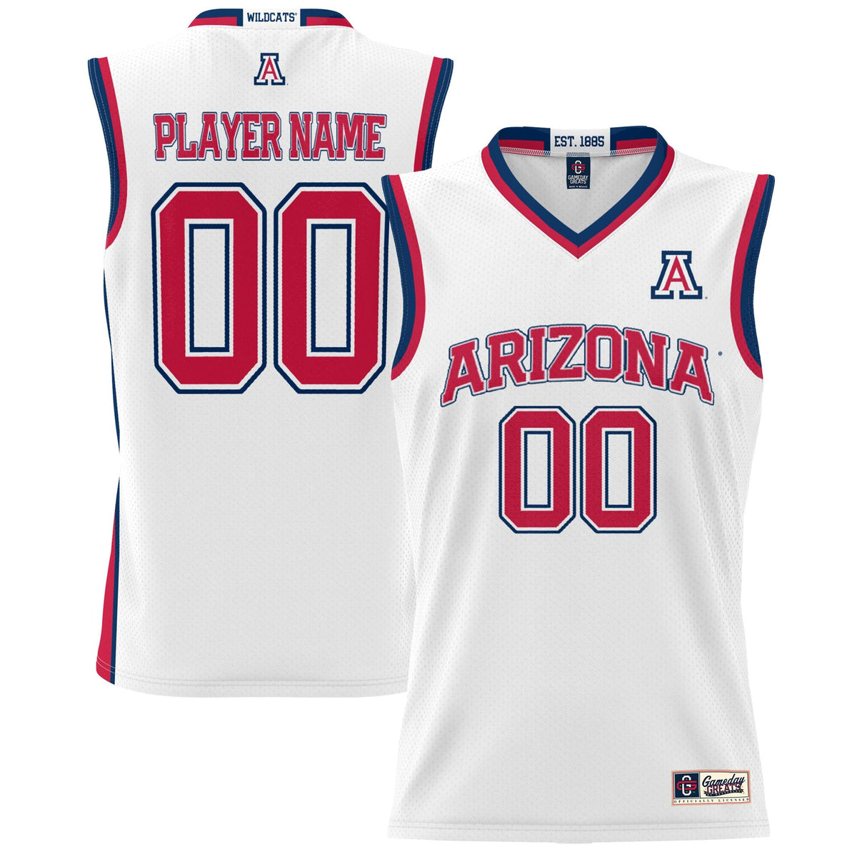 Arizona Wildcats NIL Pick-A-Player Basketball Jersey - White product image 2