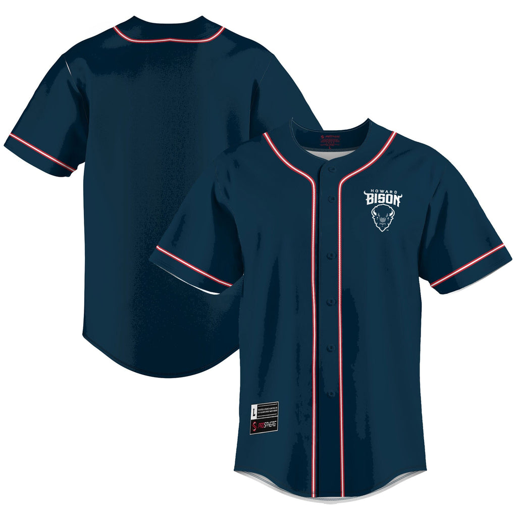 Howard Bison Lightweight Baseball Jersey - Blue product image 2