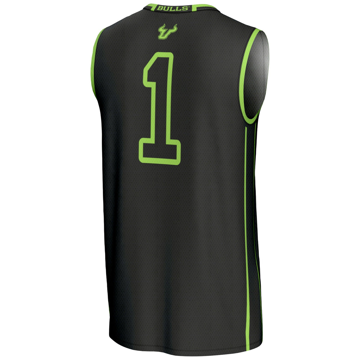 #1 South Florida Bulls Lightweight Basketball Jersey - Black product image 4