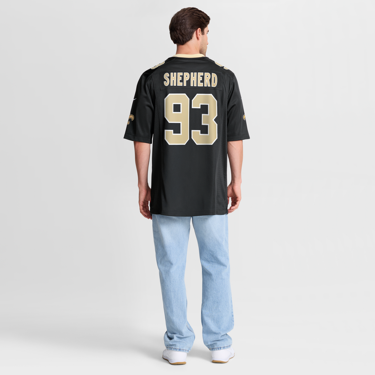 New Orleans Saints Nathan Shepherd Nike Black Game Jersey product image 8