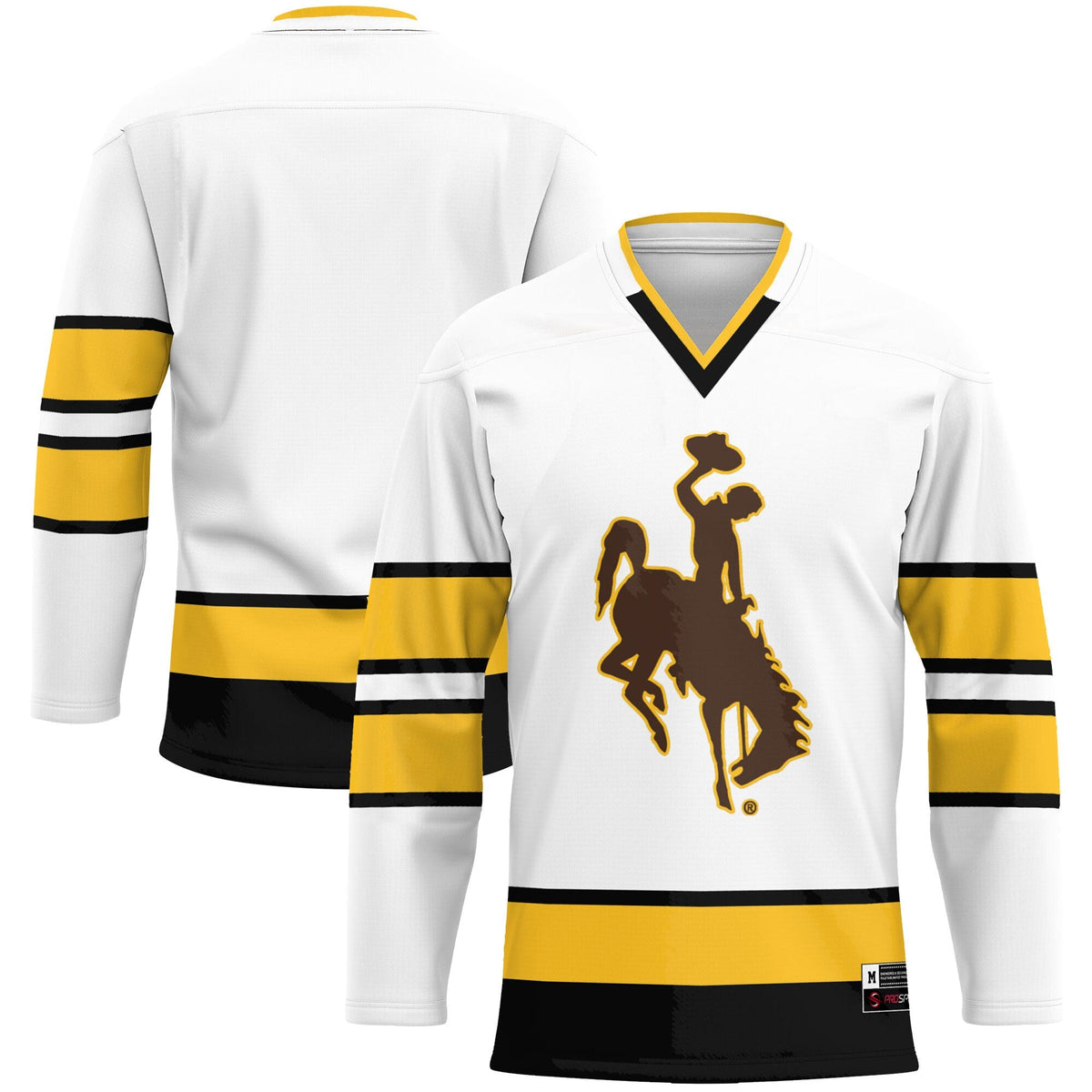 Wyoming Cowboys Hockey Jersey - White product image 1