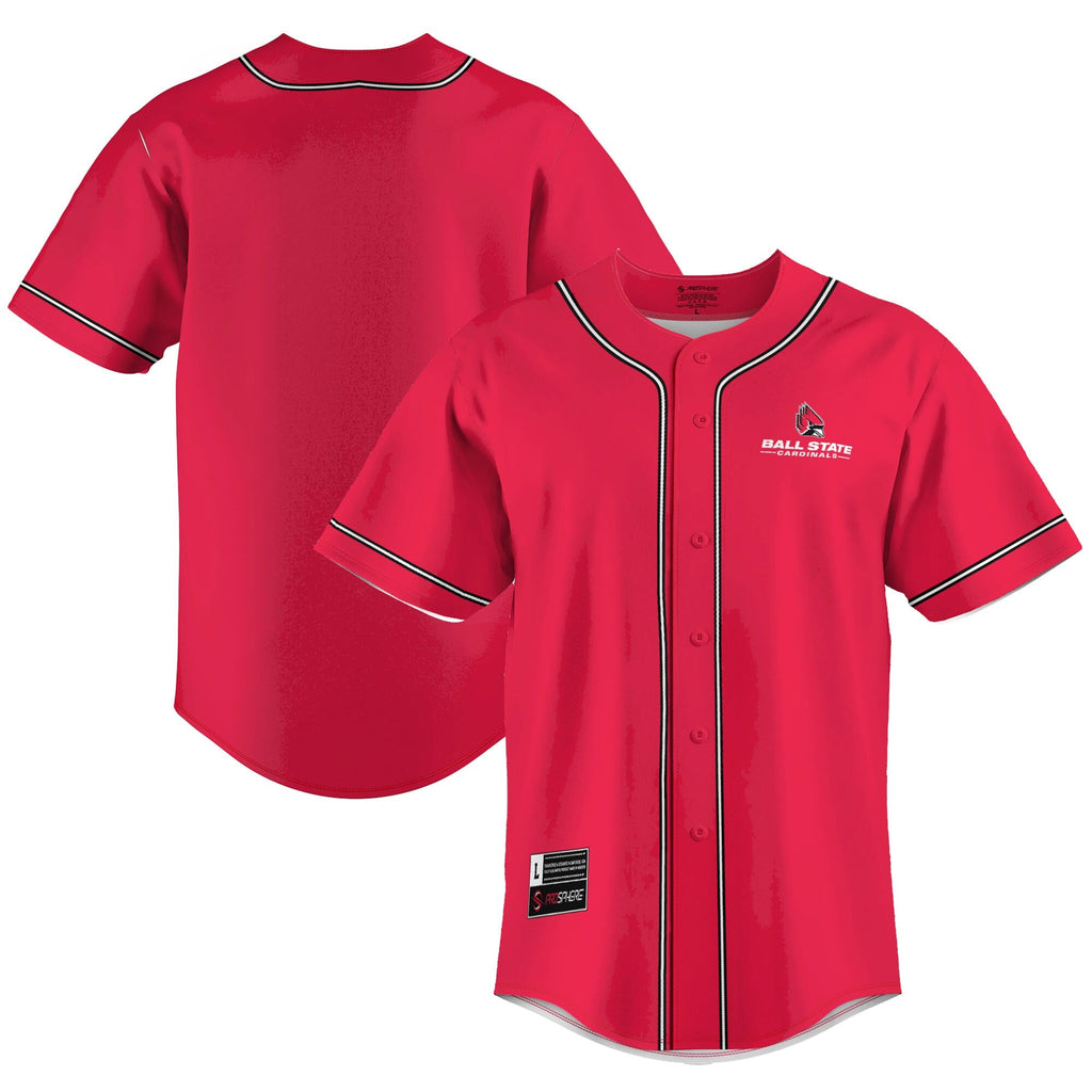 Ball State Cardinals Lightweight Baseball Jersey - Cardinal product image 2