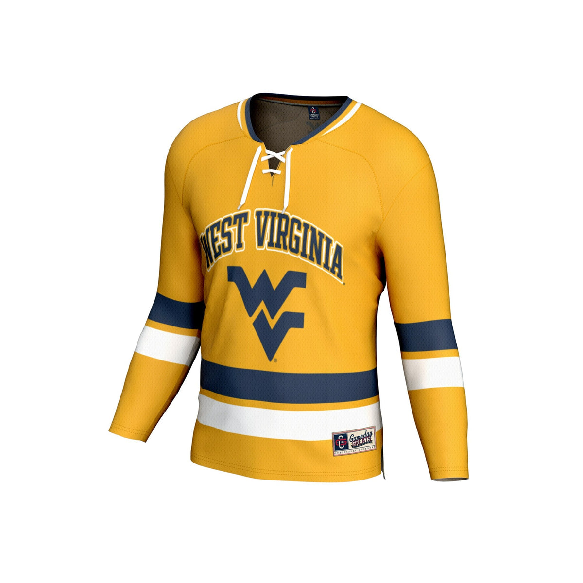 West Virginia Mountaineers Spirit Hockey Jersey - Gold product image 3