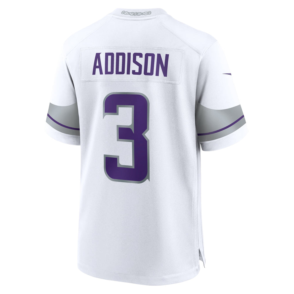 Minnesota Vikings Jordan Addison Nike White Alternate Game product image 3