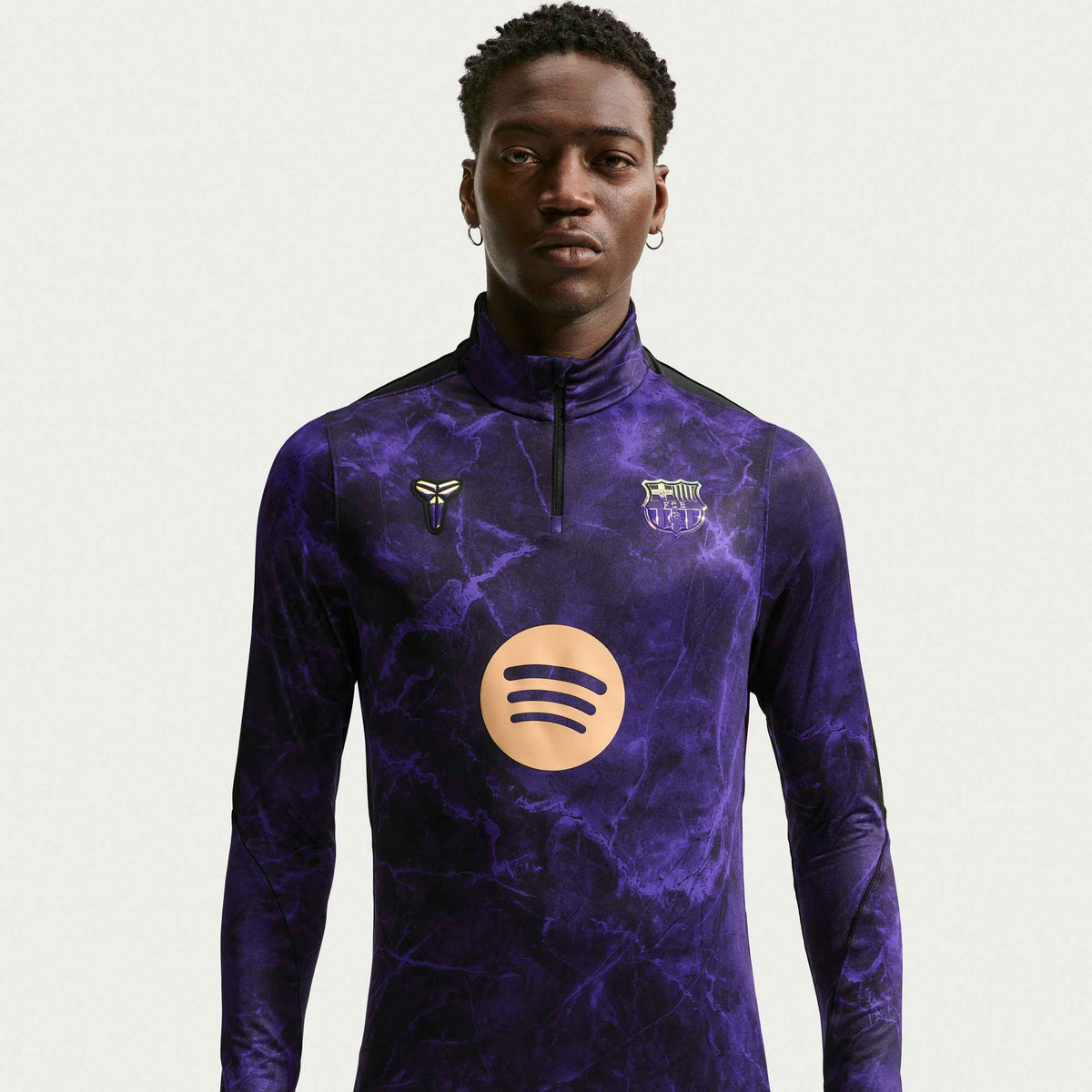 Nike FC Barcelona Strike Away Men Kobe Dri-FIT Soccer Knit Pre-Match Drill Top product image 4, provided for visual