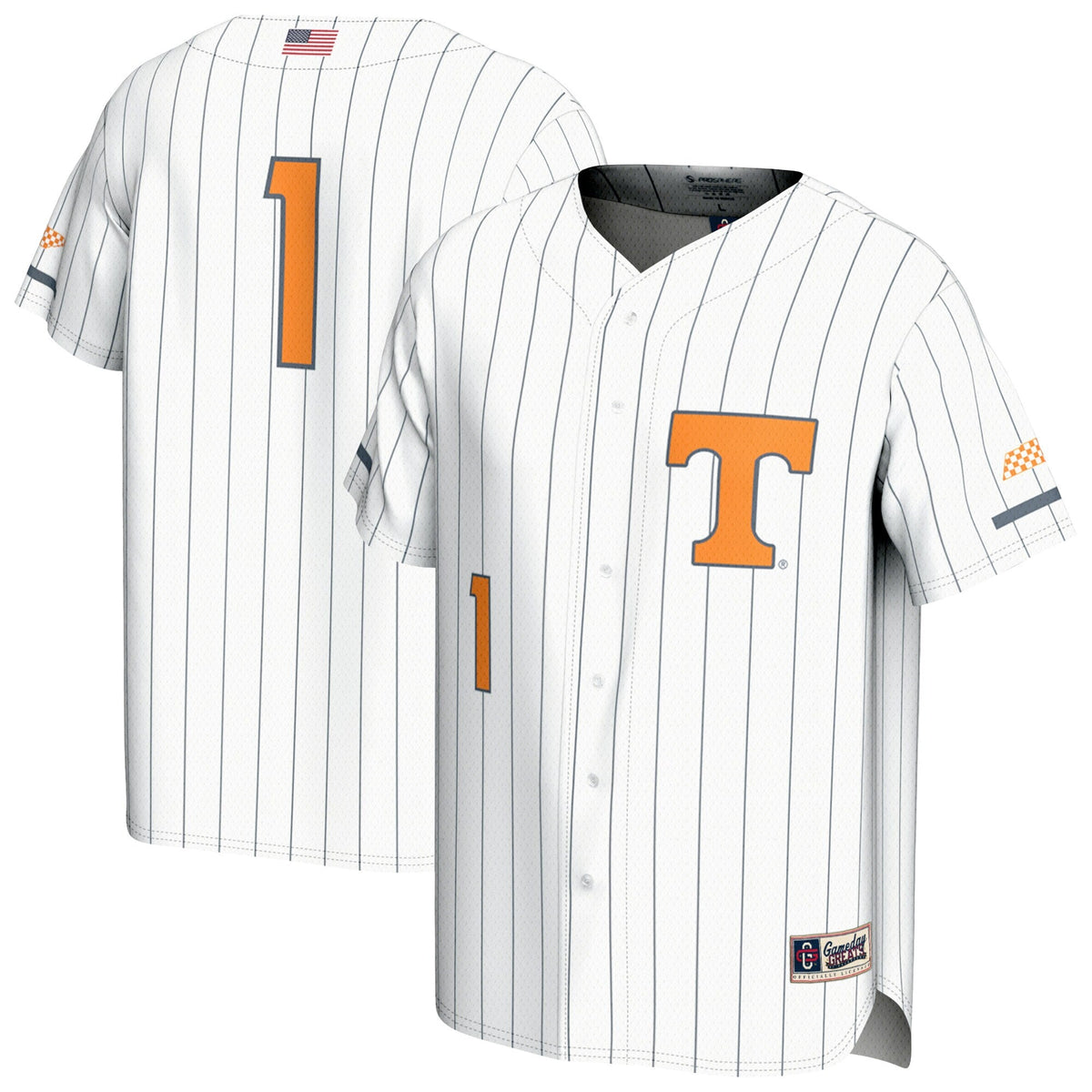 #1 Tennessee Volunteers Lightweight Baseball Fashion Jersey product image 2