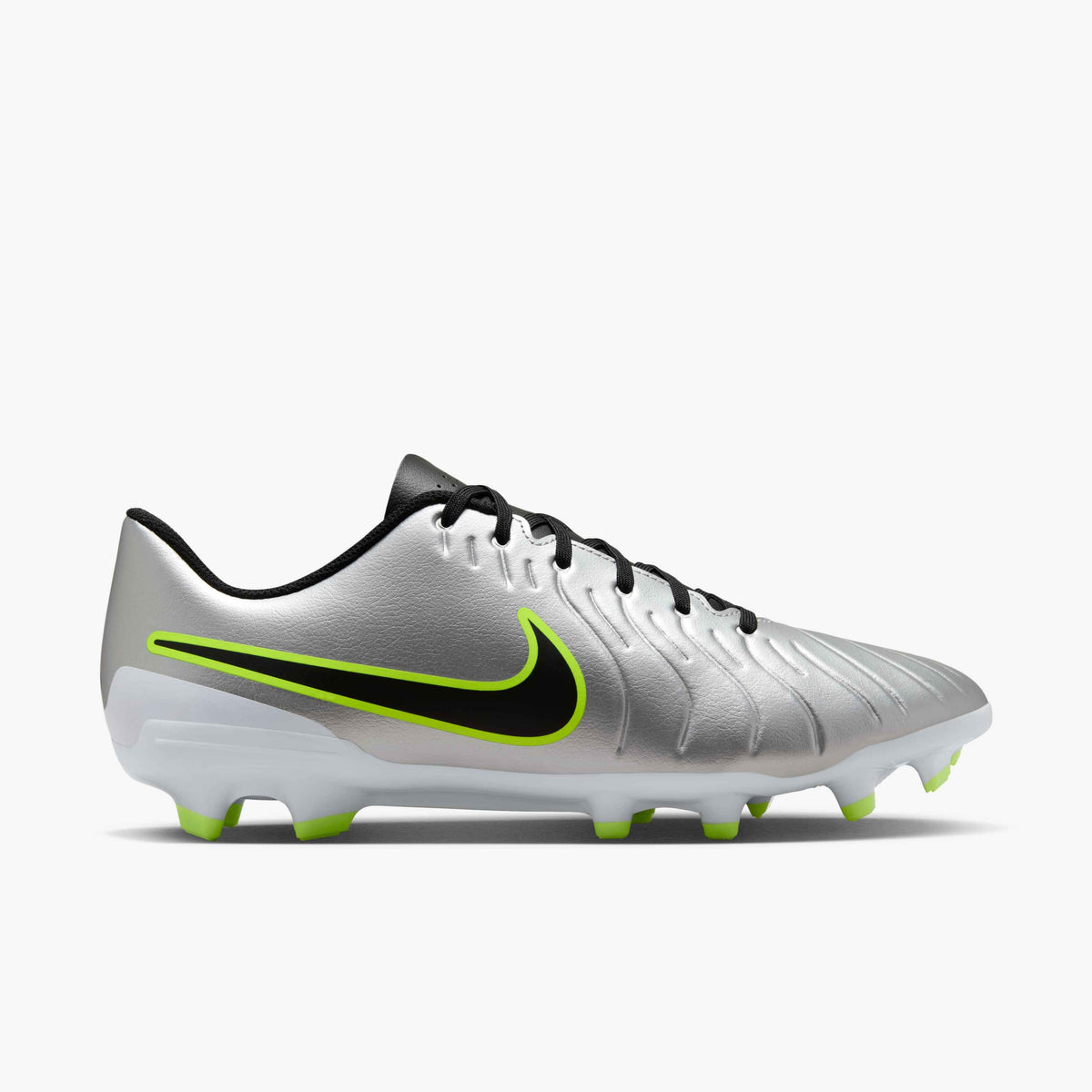 Nike Tiempo Legend 10 Club Multi-Ground Low-Top Soccer Cleats - Metallic Silver product image 2, provided for visual