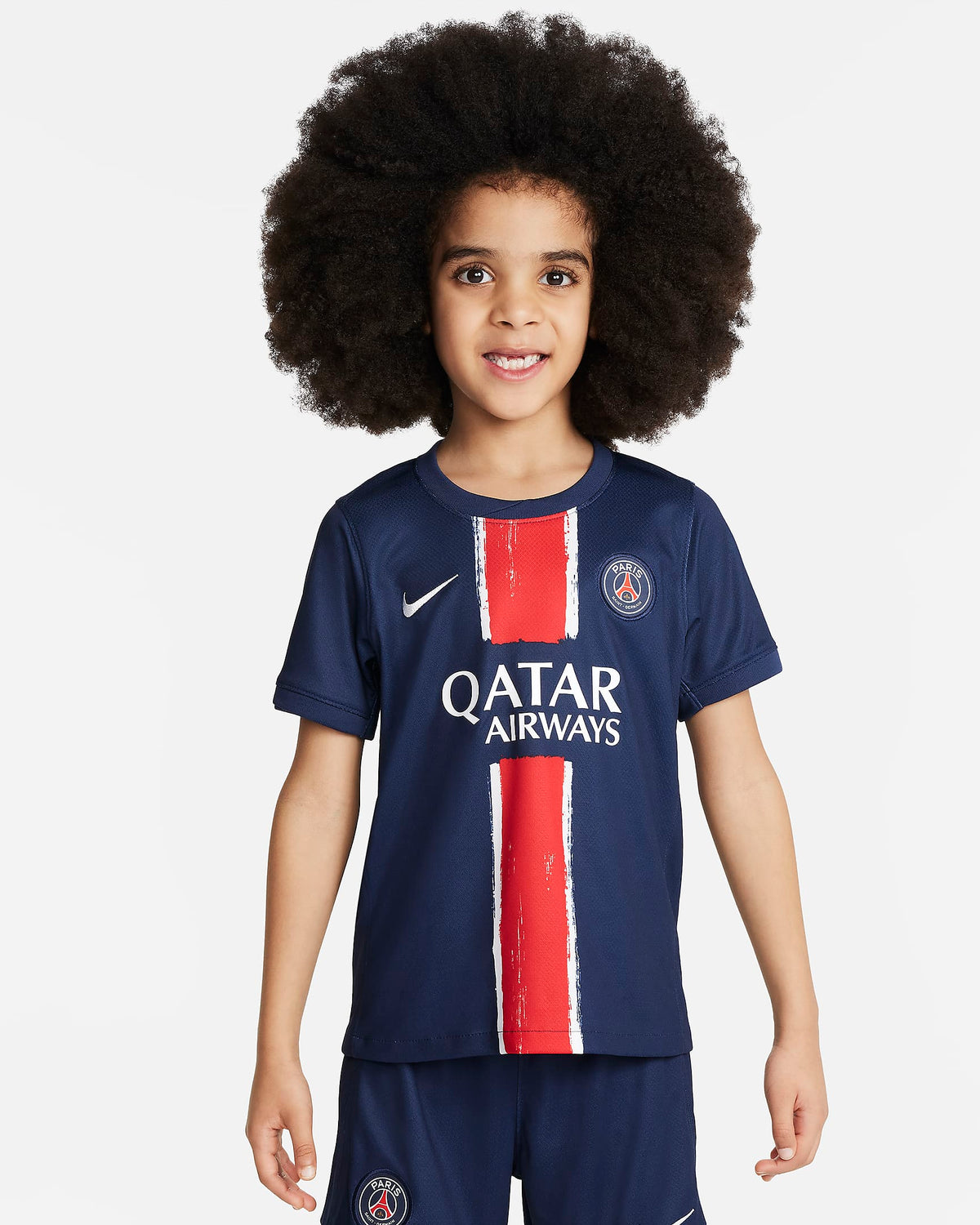 Nike Paris Saint-Germain 2024 Stadium Home Little Kids' Soccer Replica 3-Piece Kit product image 3, provided for visual