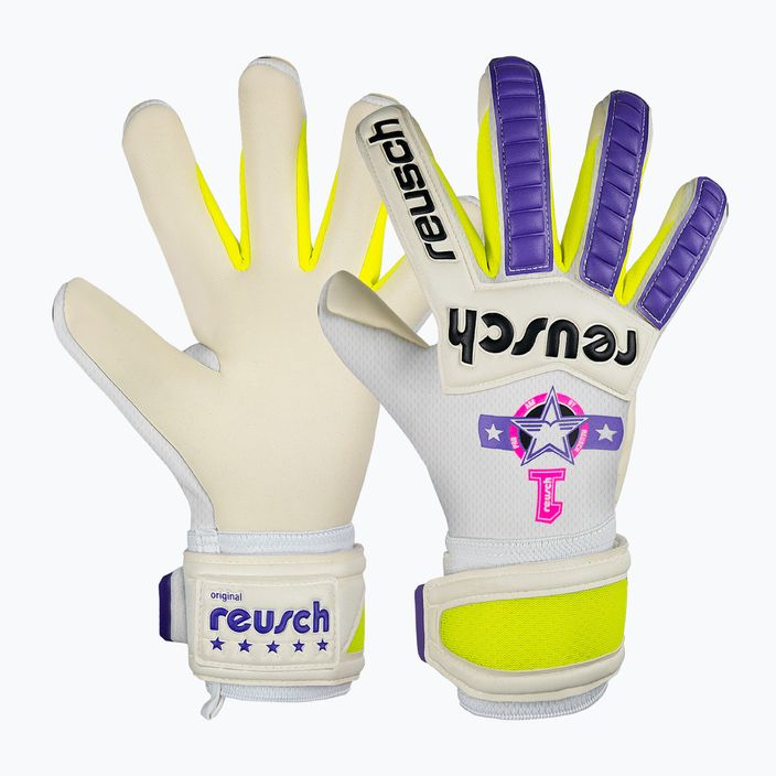 Reusch Legacy Pro Am Silver Goalkeeper Glove product image 1, provided for visual reference and product detail review