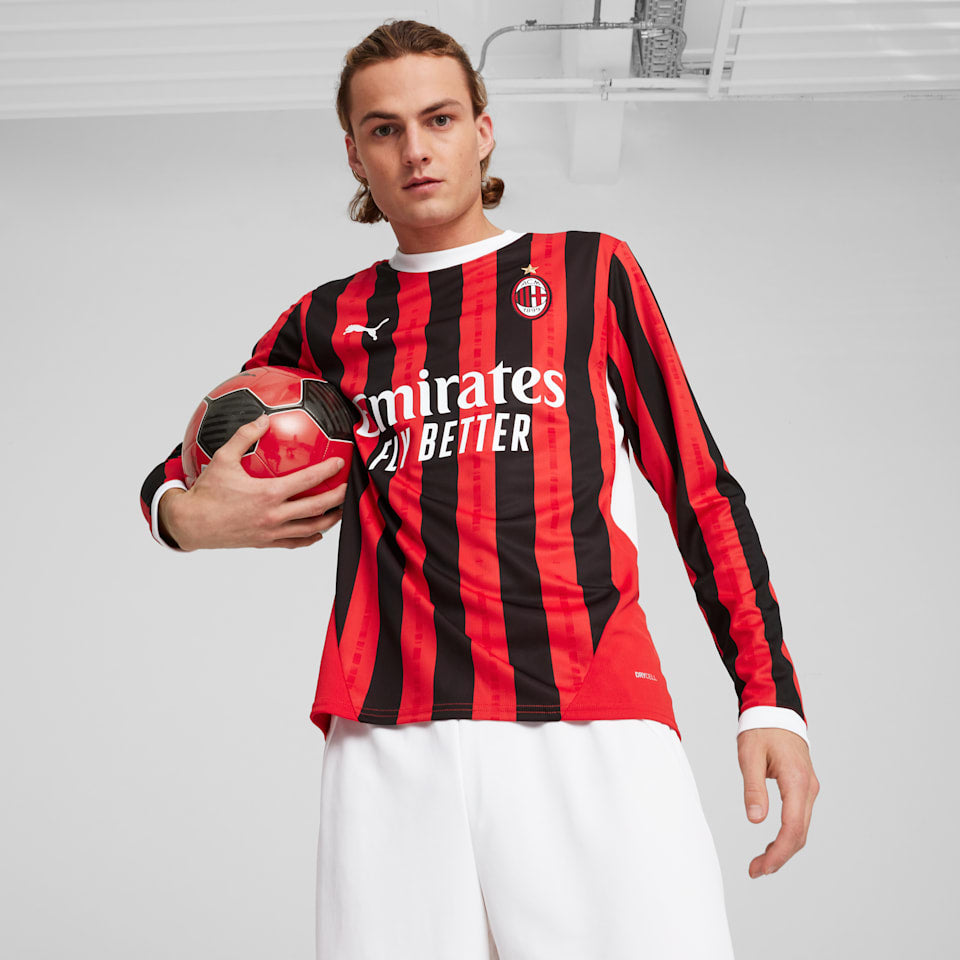 Puma AC Milan 24/25 Men Home Long Sleeve Jersey Replica Jersey product image 1, provided for visual reference and product